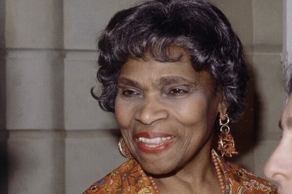 FILE - Singer Marian Anderson appears at the Ladies' Home Journal's 