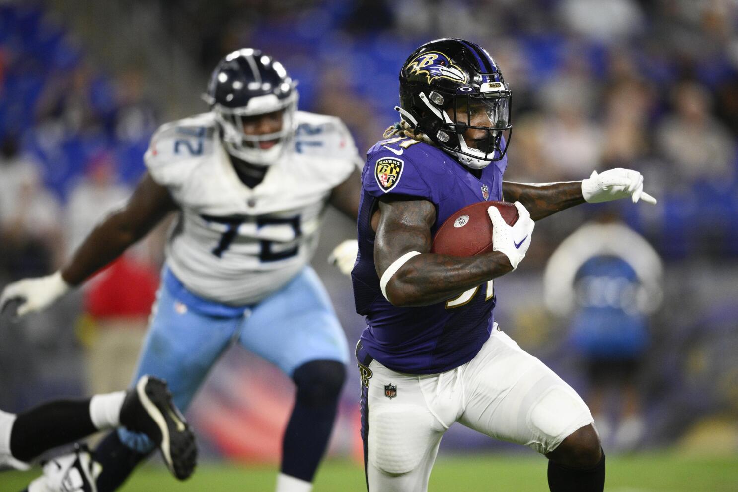 Ravens top Titans 23-10 for 21st straight preseason win