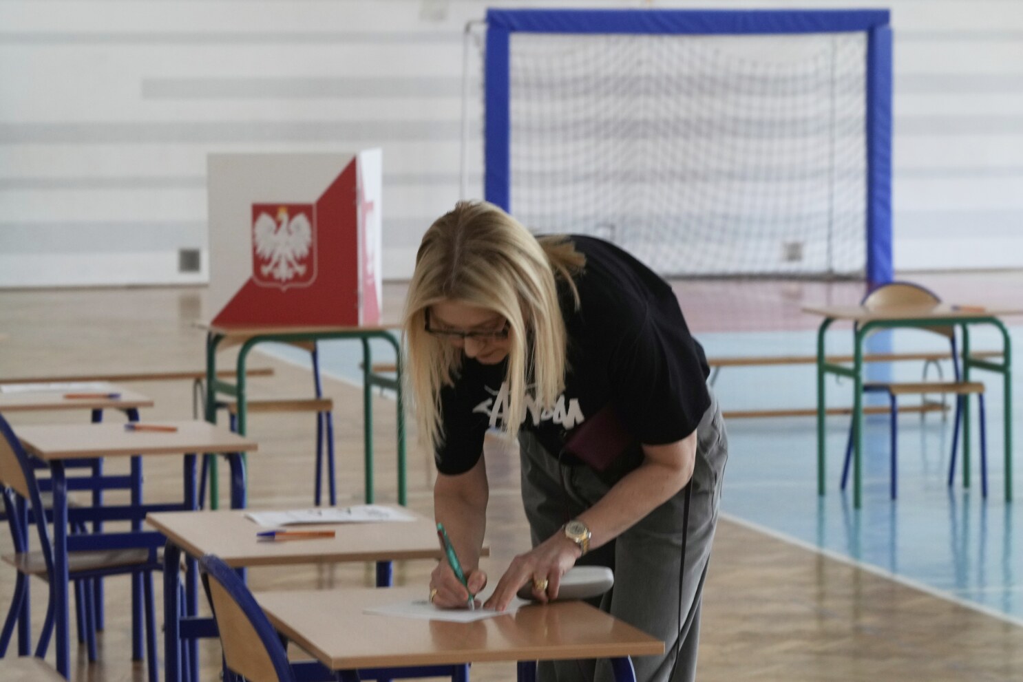 Exit polls show a near tie in Poland's presidential election