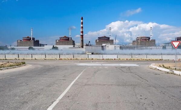 FILE - This handout photo taken from video and released by Russian Defense Ministry Press Service on Aug. 7, 2022, shows a general view of the Zaporizhzhia Nuclear Power Station in territory under Russian military control, southeastern Ukraine. Ukraine’s nuclear power provider says Russian forces blindfolded and detained the head of Europe’s largest nuclear power plant hours after Moscow illegally annexed a swath of Ukrainian territory. In a possible attempt to secure Moscow’s hold on the newly annexed territory, Russian forces seized the director-general of the Zaporizhzhia Nuclear Power Plant, Ihor Murashov, around 4 p.m. Friday. (Russian Defense Ministry Press Service via AP, File)