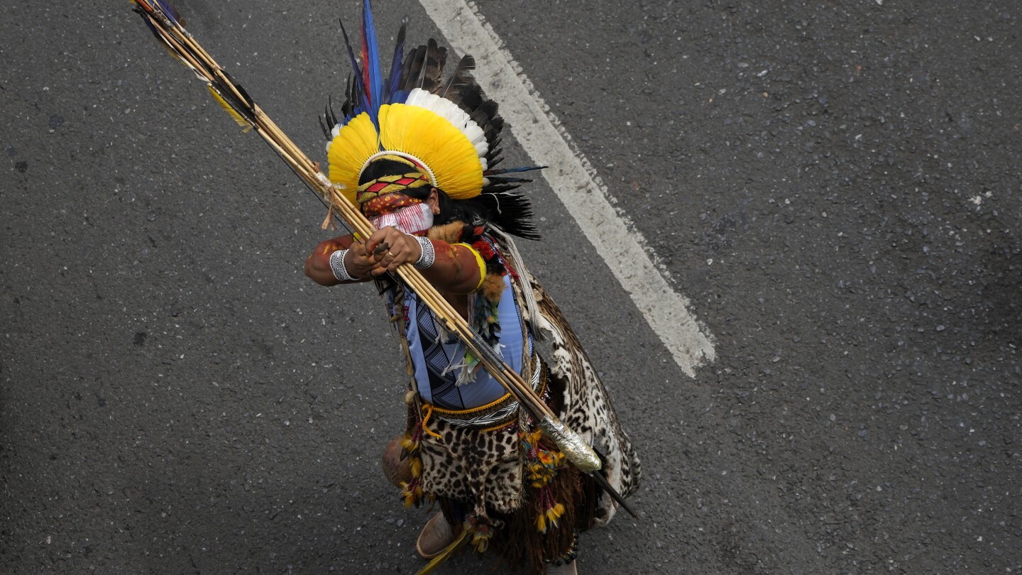 Indigenous march in Brazil to demand more land be set aside for their stewardship