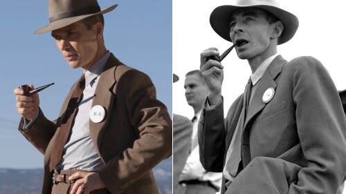 This image released by Universal Pictures shows Cillian Murphy as Dr. J. Robert Oppenheimer in a scene from 