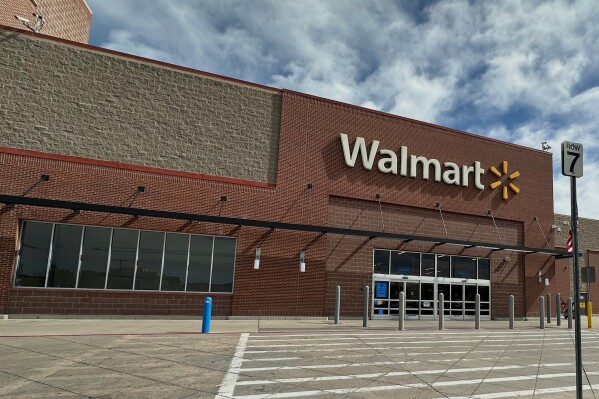 A Walmart store is shown, Tuesday, May 13, 2025, in Englewood, Colo. (AP Photo/David Zalubowski)