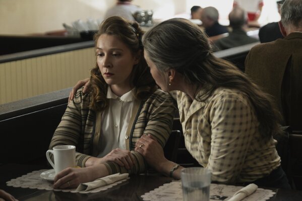 In this image released by Focus Features, Kayli Carter, left and Diane Lane appear in a scene from "Let Him Go." (Kimberley French/Focus Features via AP)