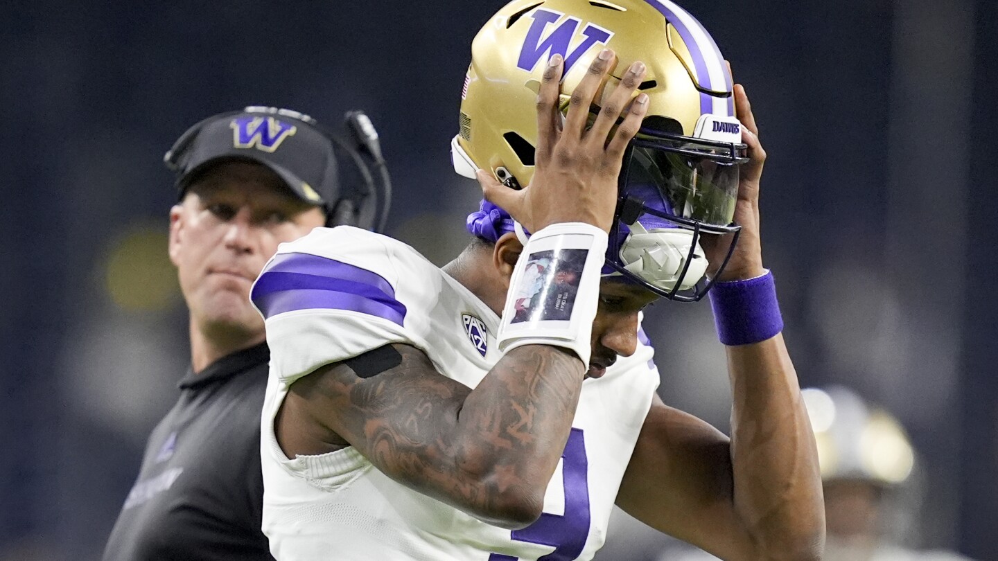 Washington star Michael Penix Jr. suffers a disappointing crushing loss in the college finals