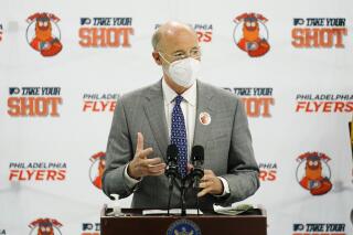 Pennsylvania Gov. Tom Wolf speaks during a news conference encouraging people to get the COVID-19 vaccine, in Philadelphia, Monday, May 3, 2021. (AP Photo/Matt Rourke)