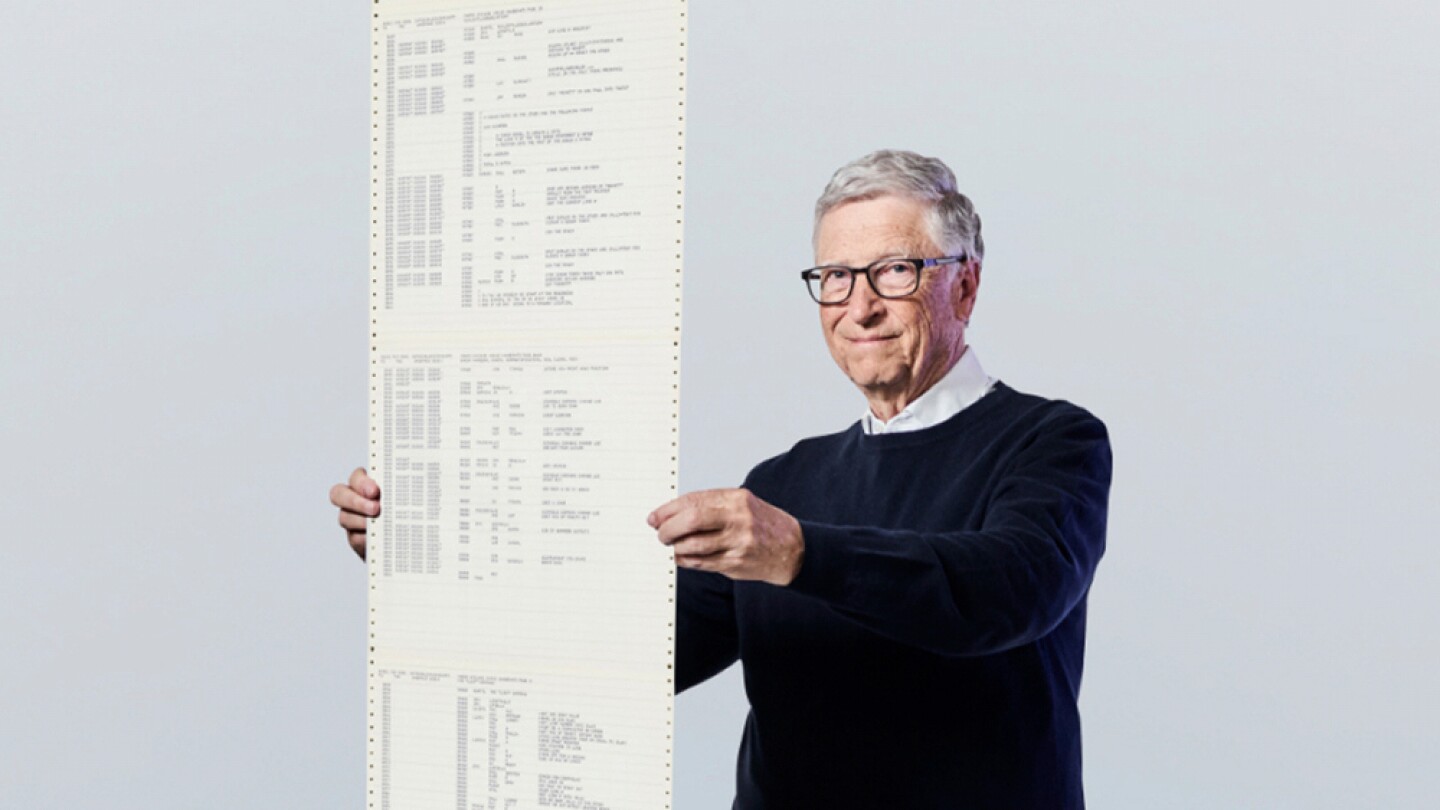 微软创始人比尔·盖茨（Bill Gates）反映了一项历史了50年历史的计算机代码，该代码重塑了技术