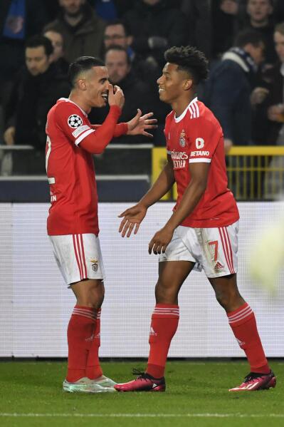 Club Brugge 0-2 Benfica: Joao Mario and David Neres secure comfortable  first-leg away win for Portuguese visitors, Football News