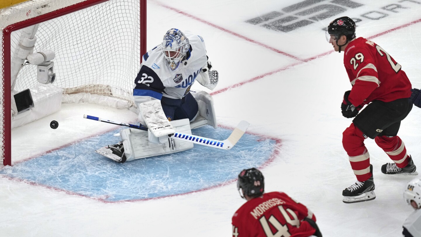 Canada beats Finland 5-3 to set up rematch with United States in 4 Nations Face-Off final