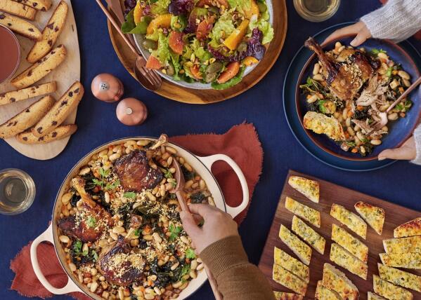 Blue Apron launches a Fireside Feast Box featuring French-inspired recipes designed for cozy winter nights spent indoors. (Photo: Business Wire)