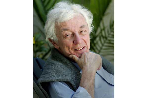 This April 10, 2005 photo released by Holt shows author Richard Reeves. The author, political commentator and historian died Wednesday, March 25, 2020, in Los Angeles. He was 83 and had been in failing health. (Patricia Williams/Holt via AP)