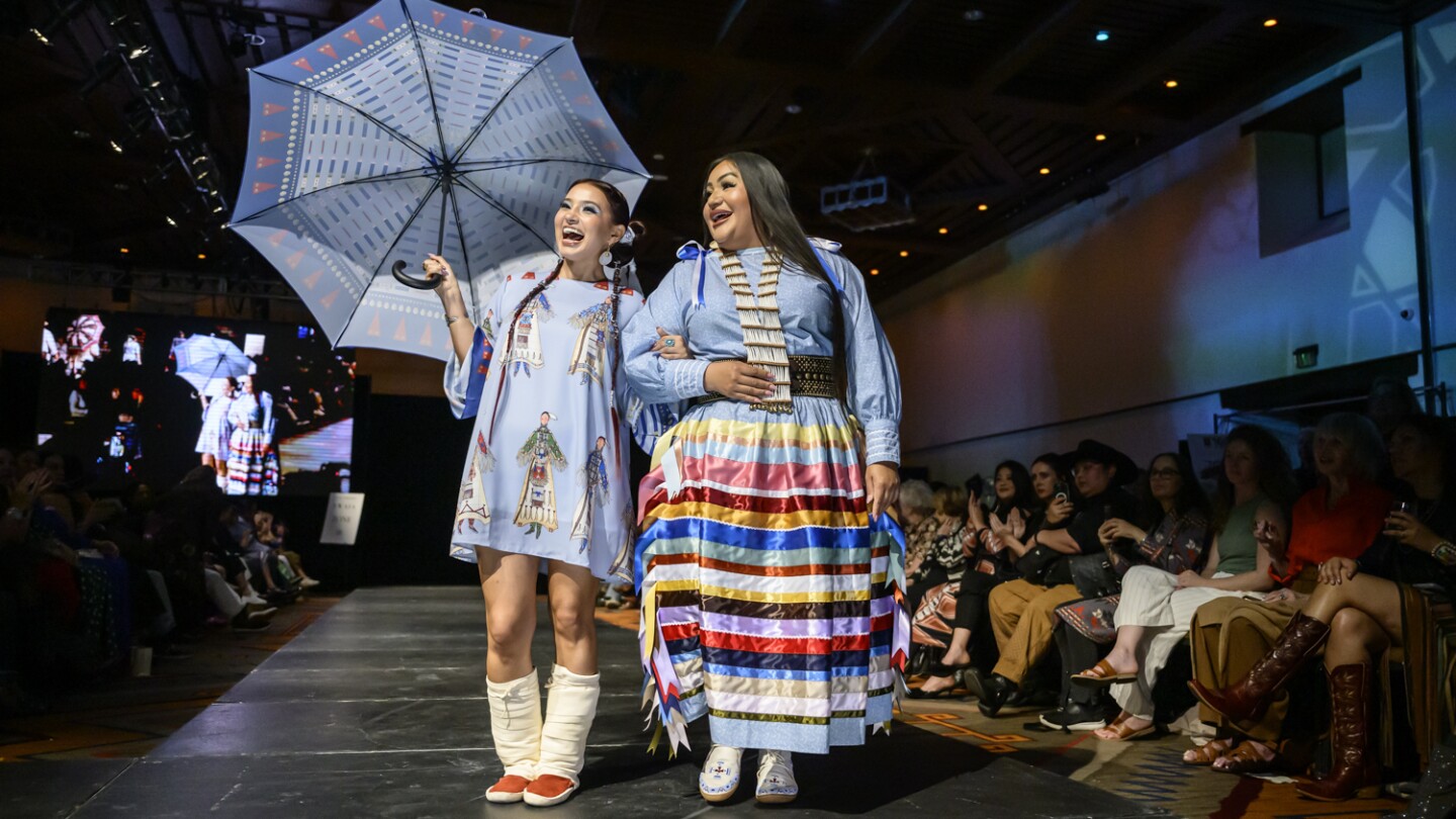 Indigenous fashion week in Santa Fe, New Mexico, explores heritage in silk and hides