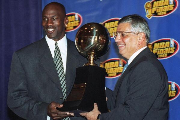 Michael Jordan Chicago Bulls NBA Finals 1995-96 Authentic Hardwood
