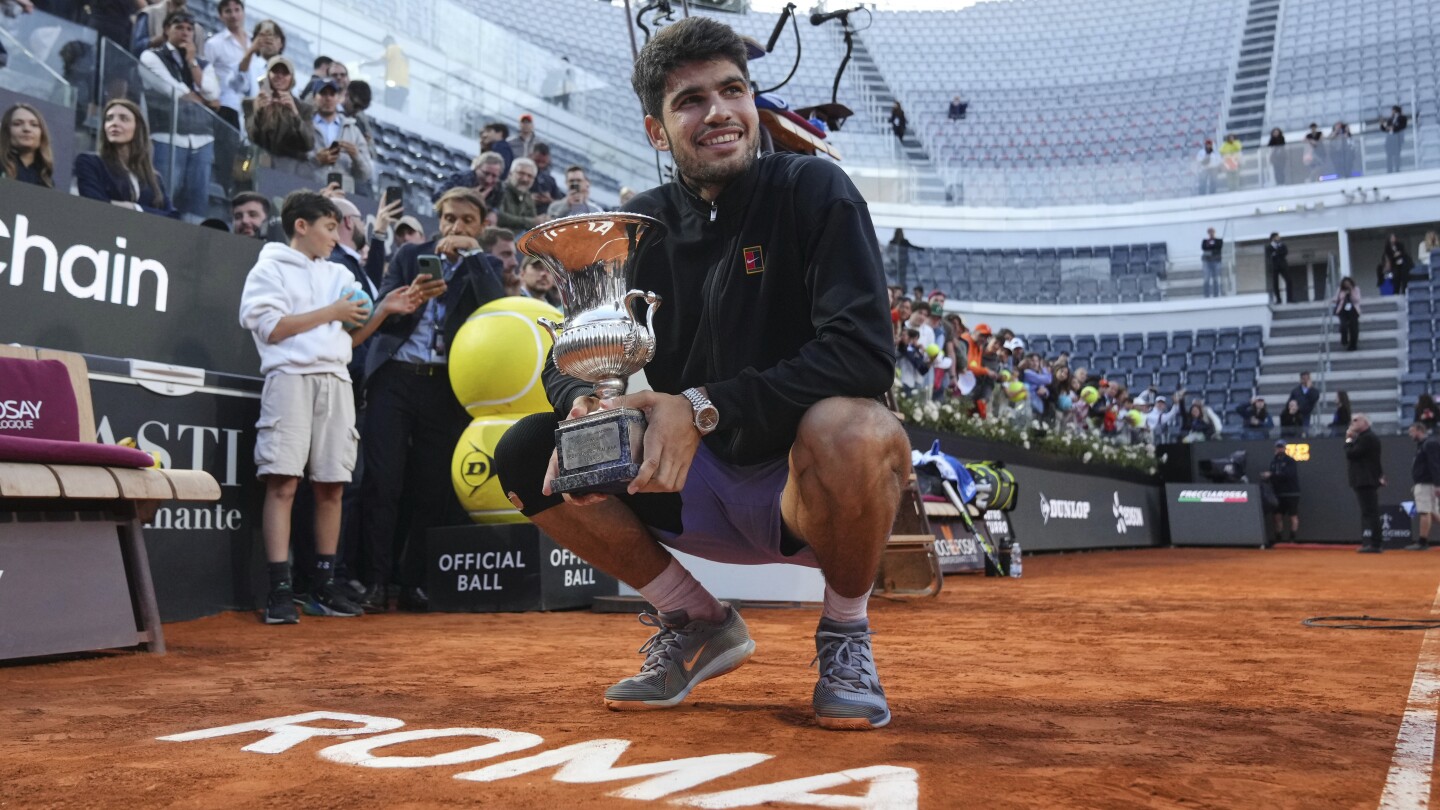 Abierto de Francia 2025: El campeón Carlos Alcaraz y el No. 1 Jannik Sinner lideran cuadro masculino