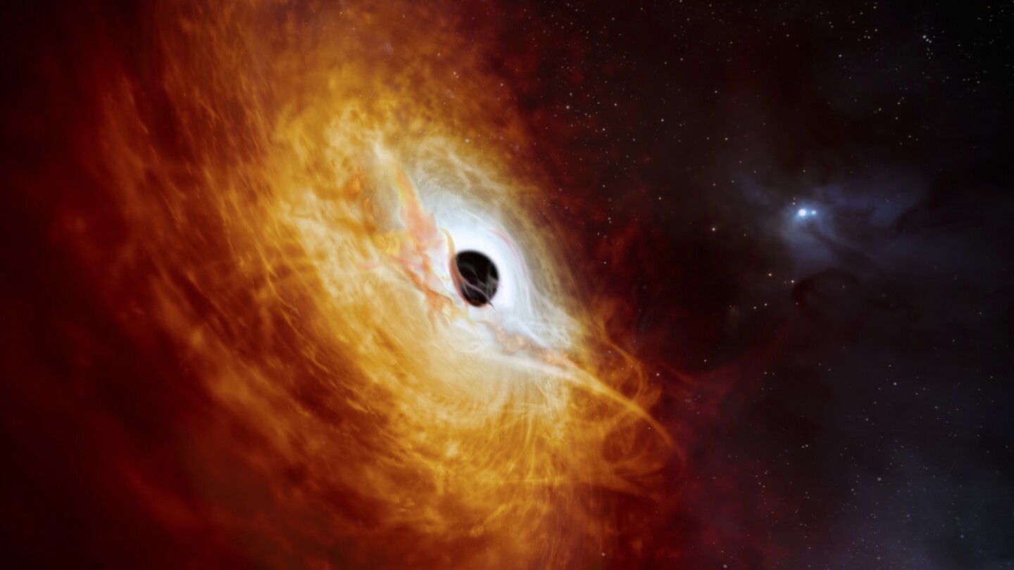 Astronomen hebben een quasar ontdekt die 500 biljoen keer helderder schijnt dan onze zon