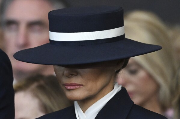 Melania Trump en la inauguración