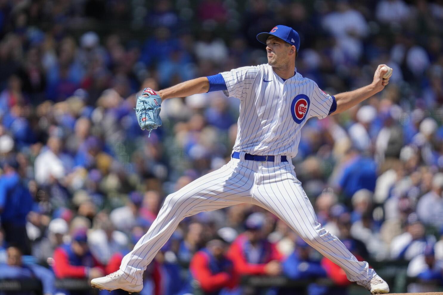 Cubs' Smyly loses bid for perfect game on Peralta's dribbler