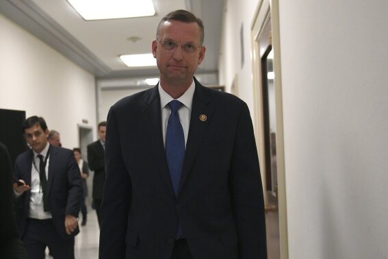 
              House Judiciary Committee ranking member Rep. Doug Collins, R-Ga., walks after meeting with former Acting Attorney General Matthew Whitaker on Capitol Hill in Washington, Wednesday, March 13, 2019. (AP Photo/Susan Walsh)
            
