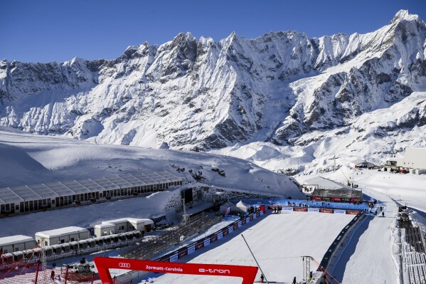 Ski racing finally starts on new World Cup downhill course next to