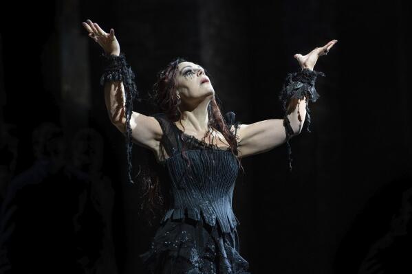 This image released by The Metropolitan Opera shows soprano Sondra Radvanovsky in the title role of Cherubini's "Medea," which opens the Metropolitan Opera season on Sept. 27.  (Marty Sohl/Met Opera via AP)