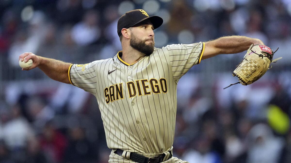 Wacha has 10 Ks, Soto hits homer, as Padres beat Braves, 4-1