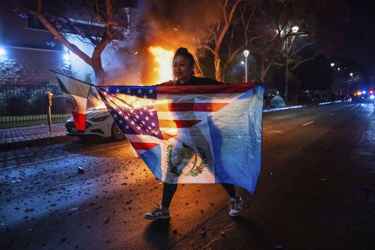 Trump pushes ahead with deportations in face of LA protests