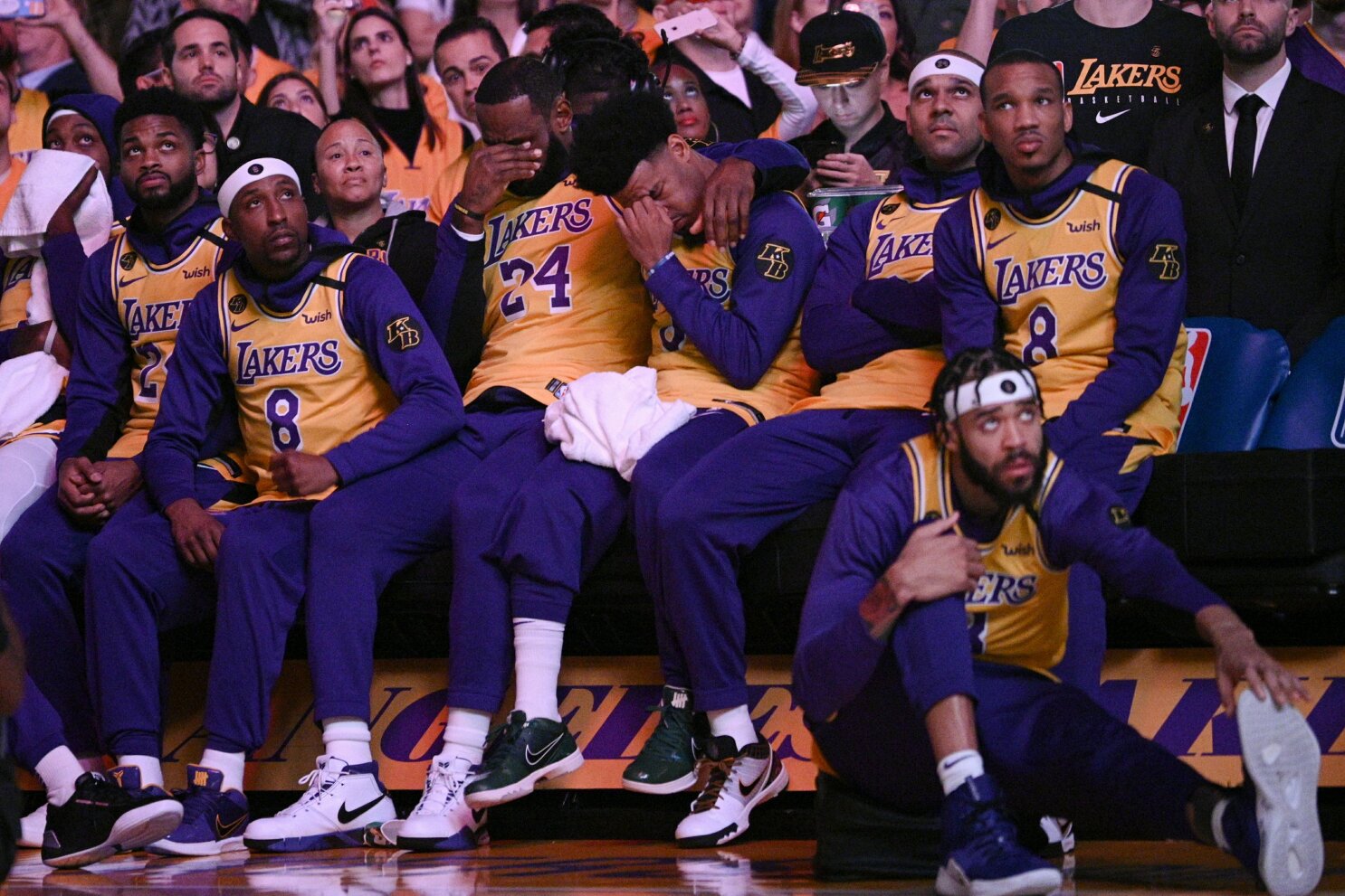 Lakers Nation on X: LeBron James in the new Lakers jersey for the first  time AND a pair of previously unseen Kobe's.    / X