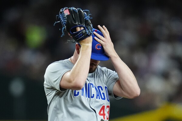 Cubs reliever Luke Little forced to change his glove because of white in American flag patch