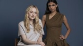 Dakota Fanning, left, and Ishana Night Shyamalan pose for a portrait to promote "The Watchers," Thursday, May 23, 2024, in Beverly Hills, Calif. (Photo by Rebecca Cabage/Invision/AP)