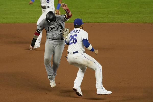 Yasmani Grandal launched a solo shot directly at the picture of