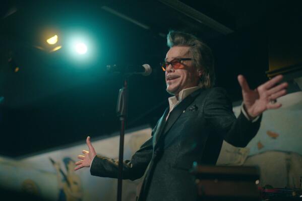 This image released by Showtime shows David Johansen in "Personality Crisis: One Night Only," a documentary directed by Martin Scorsese and David Tedeschi, streaming April 14 on Showtime. (Showtime via AP)