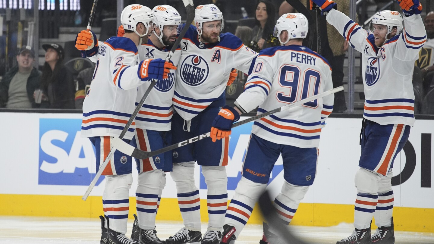 Oilers Overcome 2-0 Deficit, Defeat Golden Knights 4-2 in Game 1