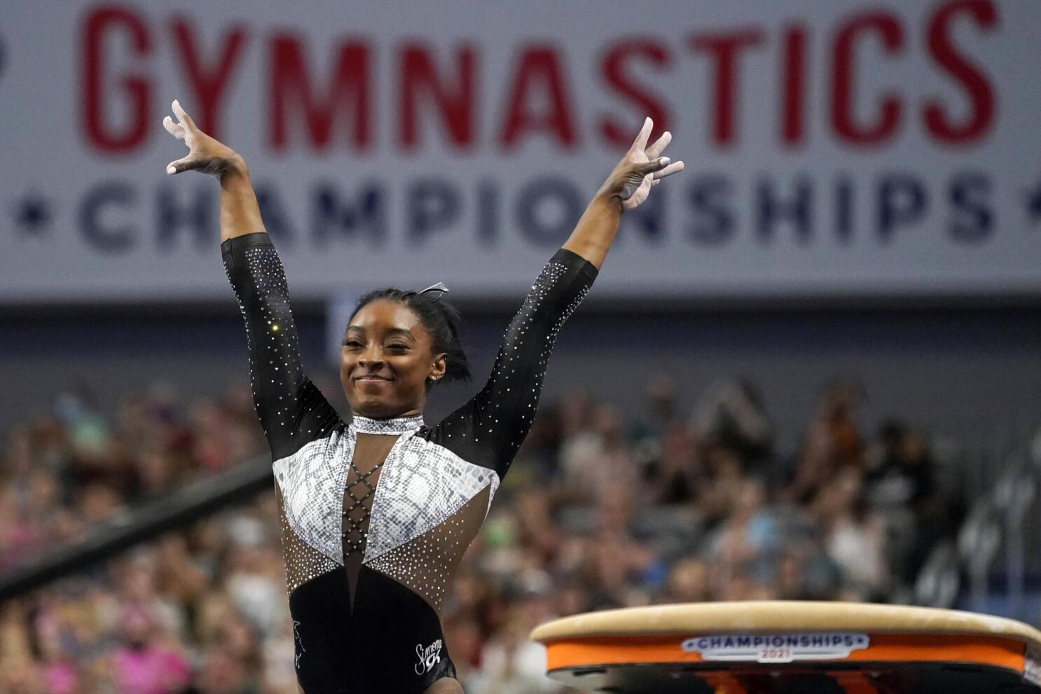 Record-breaker US gymnast Simone Biles claims 21st world title