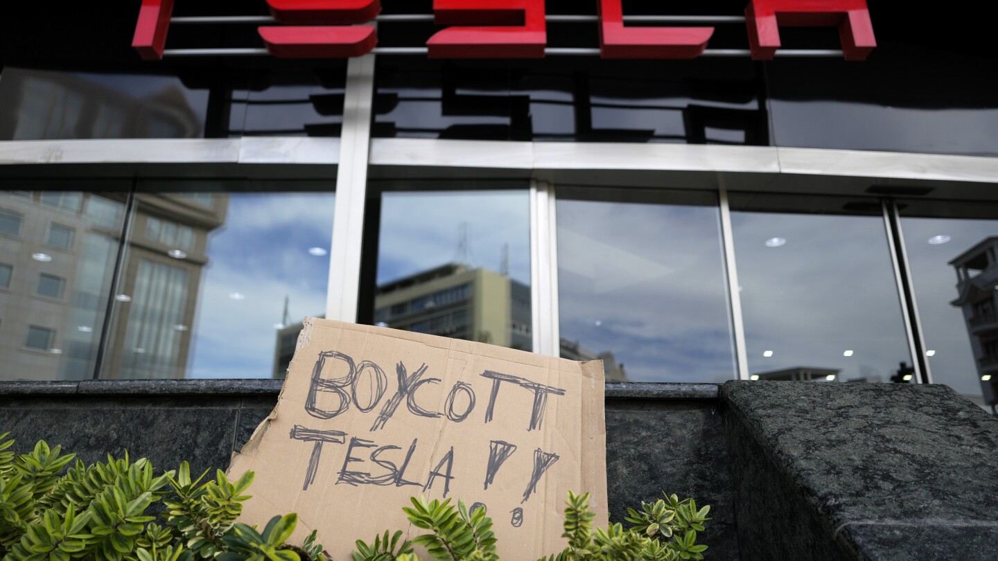 Tesla tumbles again as investors bail on Elon Musk's suddenly struggling electric vehicle company