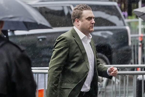 George Kaplan arrives at Federal Court for the trial of Sean "Diddy" Combs, in New York, Thursday, May 22, 2025. (AP Photo/Richard Drew)