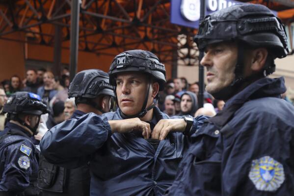 Police, protesters clash outside NATO summit