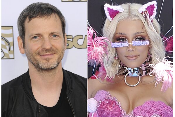 This combination photo shows Dr. Luke at the 30th Annual ASCAP Pop Music Awards in Los Angeles on April 17, 2013, left, and recording artist Doja Cat at the BET Awards in Los Angeles on June 23, 2019. Music maker Dr. Luke, born Lukasz Gottwald, is marking a comeback with the funky Doja Cat hit “Say So,” which topped this week’s Billboard Hot 100 chart thanks to its remix featuring rap queen Nicki Minaj.Instead of using his usually stage name, Luke used the moniker TREVOR TRAX. (AP Photo)