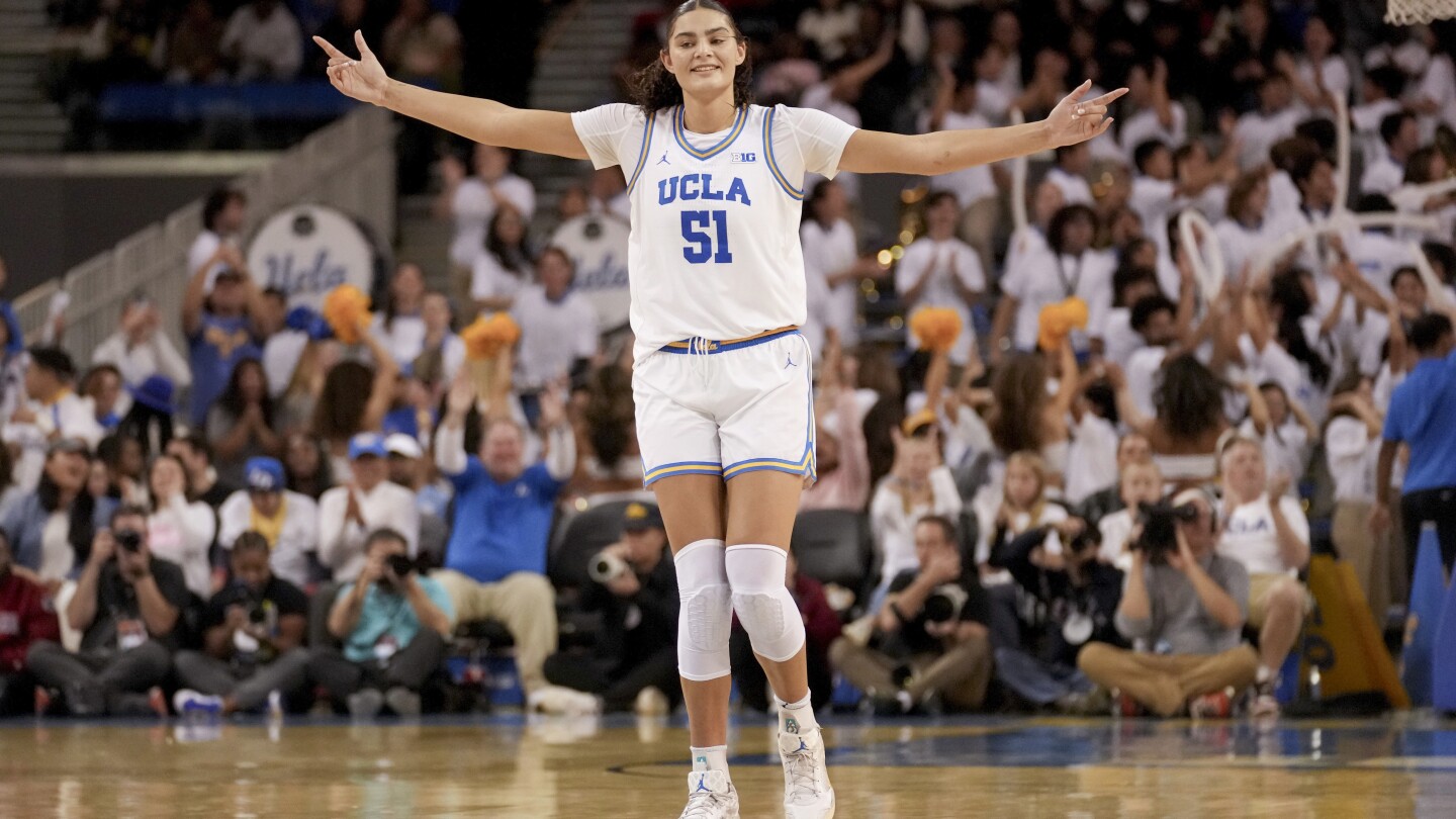 UCLA moves up to No. 1 in AP Top 25 women's basketball poll for first