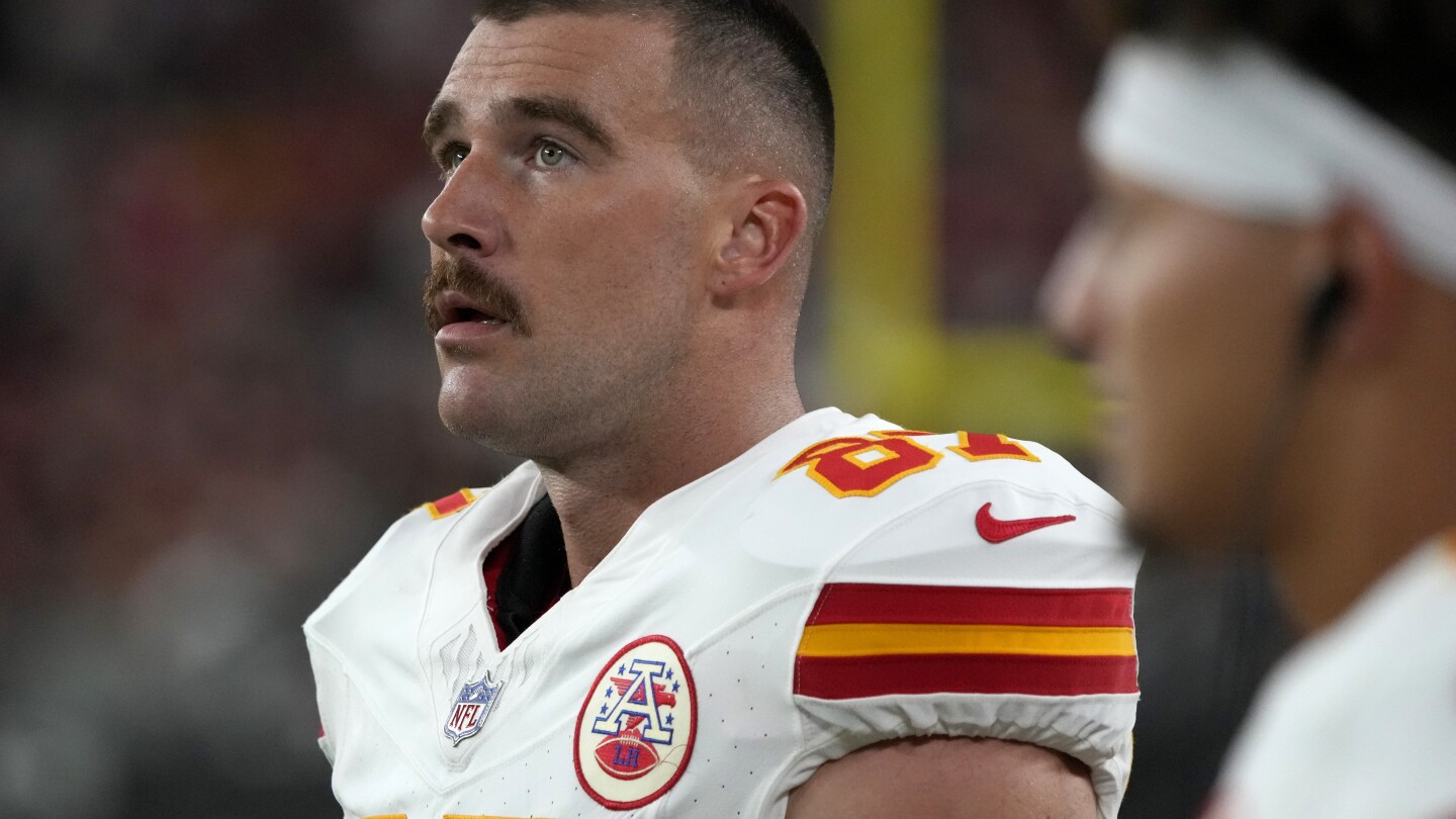 Chiefs without injured All-Pro tight end Travis Kelce for NFL opener  against Detroit