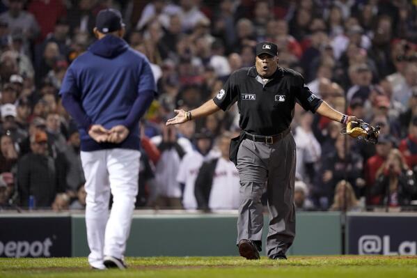 Carlos Febles needed a pinch hitter in third base coach's box