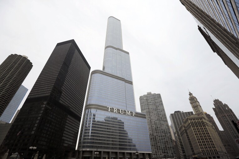 The Trump International Hotel and Tower, is shown on Thursday, March 10, 2016, in Chicago. (AP Photo/Charles Rex Arbogast, File)