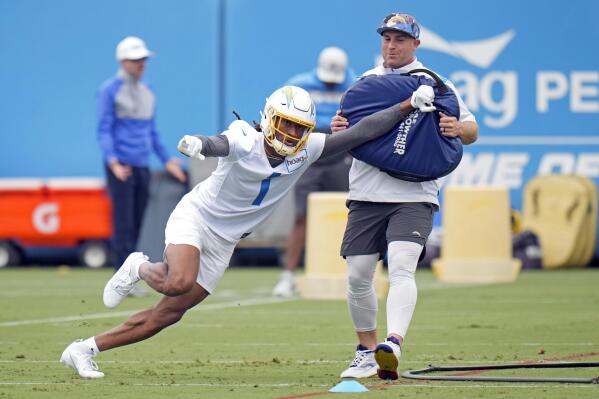 Look: Quentin Johnston makes first appearance in full Chargers uniform