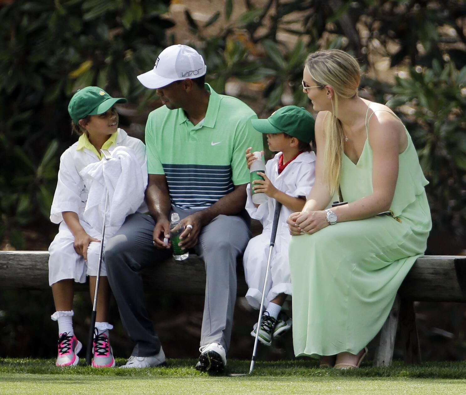 Tiger Woods' daughter Sam serves as his caddie for 1st time - Good Morning  America