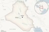 This is a locator map for Iraq with its capital, Baghdad. (AP Photo)