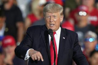 FILE - Former President Donald Trump speaks at a rally at the Lorain County Fairgrounds, June 26, 2021, in Wellington, Ohio. Former President Trump is returning to Ohio to try to boost Republican candidates and turnout ahead of the May 3 primary. Trump will headline an evening rally at the Delaware County Fairgrounds in Delaware, north of Columbus, on April 23. (AP Photo/Tony Dejak)