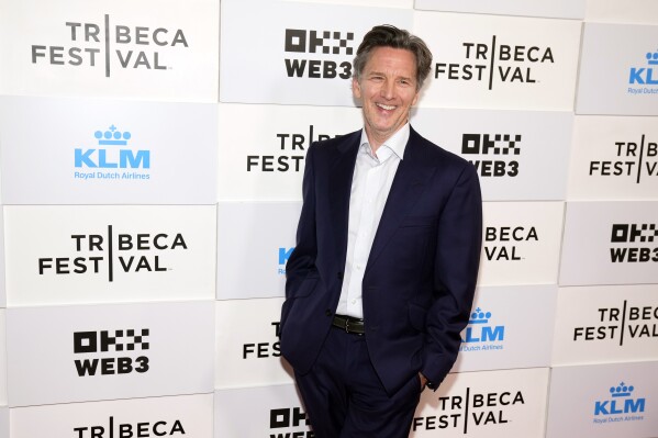 Andrew McCarthy attends the "Brats" premiere during the Tribeca Festival at BMCC Tribeca Performing Arts Center, Friday, June 7, 2024, in New York. (Photo by Charles Sykes/Invision/AP)