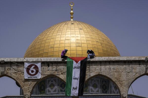 Palestine Flag Over Mosque - Flag World, American Flags