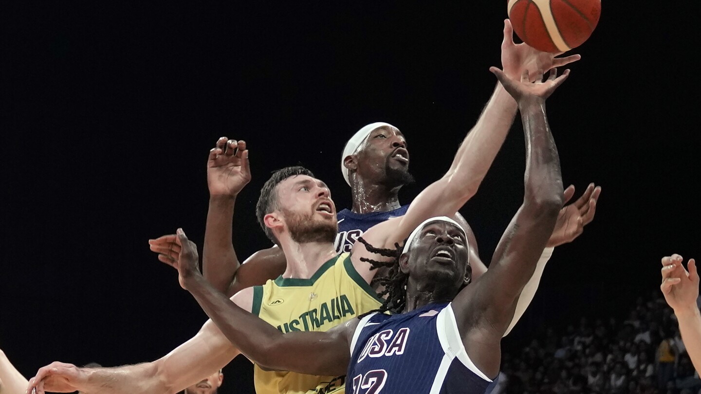 US men’s basketball team builds big lead then holds off Australia for 98-92 win in Olympics tuneup