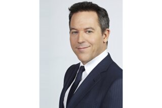 This image released by Fox News Channel shows host Greg Gitfeld. Fox News Channel says it will give a weeknight talk show to its hard-edged satirist, Greg Gutfeld, starting this spring. Gutfeld has been hosting a weekend talk show and been a panelist on "The Five." (Fox News Channel via AP)