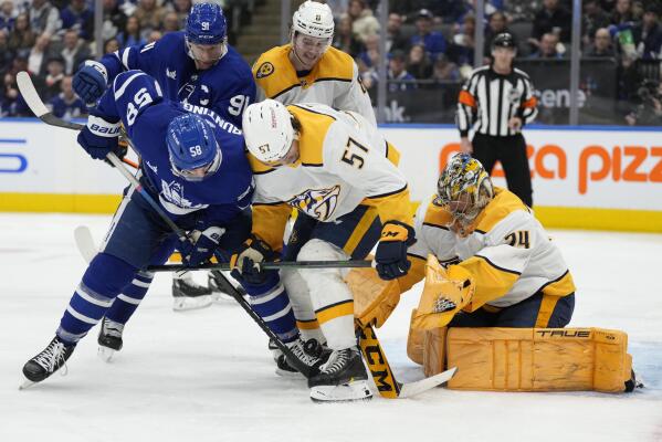 Marner scores late as Maple Leafs beat Predators 2-1 - The San